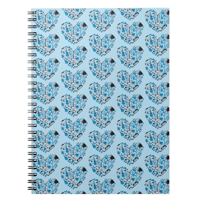 Cuaderno Herramienta para el corazón de instrumentos musica (Frente)