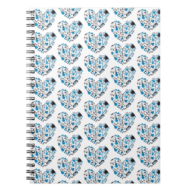 Cuaderno Herramienta para el corazón de instrumentos musica (Frente)