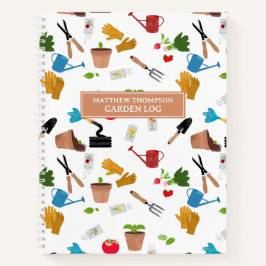 Cuaderno Herramientas de jardinería Planta Gardener Registr