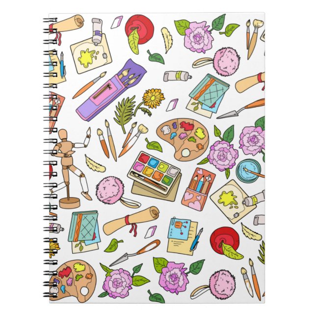 Cuaderno Herramientas de Pintura Impresiones (Frente)