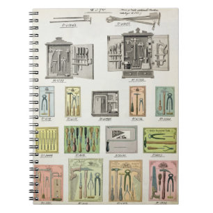 Cuaderno Herramientas y cajas de herramientas de un