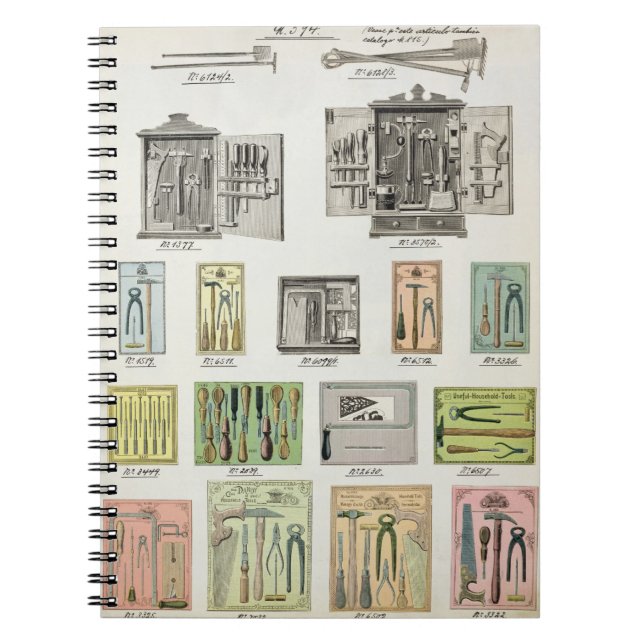 Cuaderno Herramientas y cajas de herramientas de un (Frente)