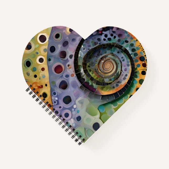 Cuaderno herzförmiger Spiralblock (Anverso)
