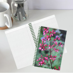 Cuaderno Heuchera Coral Campanas Floral