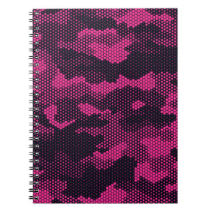 Cuaderno Hexagonal de camuflaje, fondo de textura militar