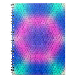 Cuaderno Hexagones de la escala de sirenas holográficas ros