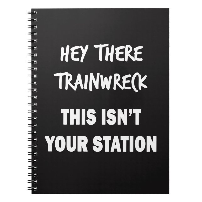Cuaderno Hey Ahí Trainwreck (Frente)