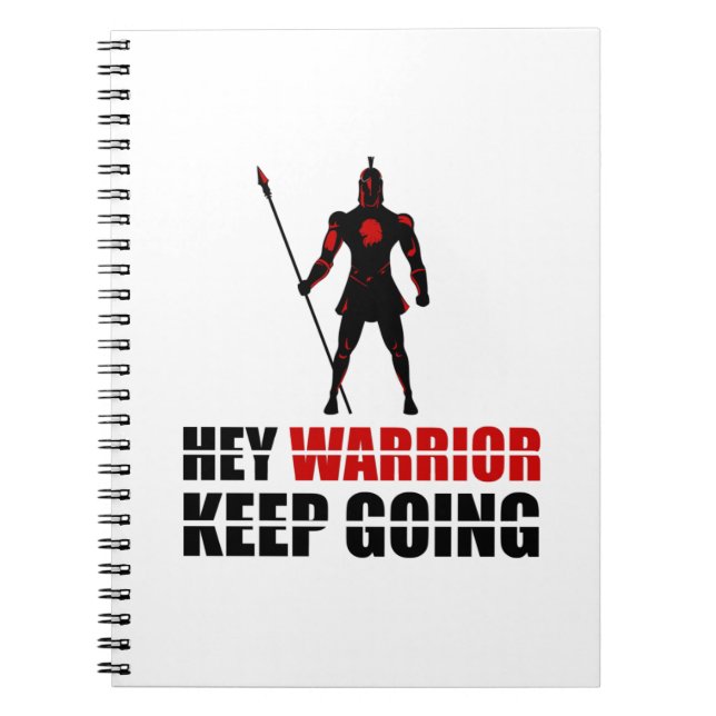 Cuaderno Hey guerrero sigue adelante (Frente)