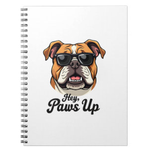 Cuaderno Hey Patas Arriba Bulldog Vintage con Gafas de Sol