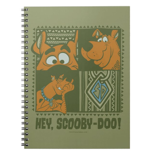 Cuaderno Hey Scooby-Doo Tribal Square Graphic (Frente)