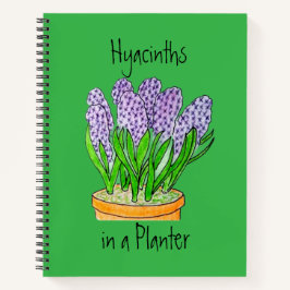 Cuaderno Hiacintos púrpura a en Plantador