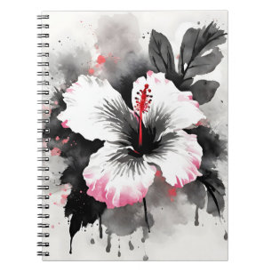 Cuaderno Hibisco - Flores de acuarela