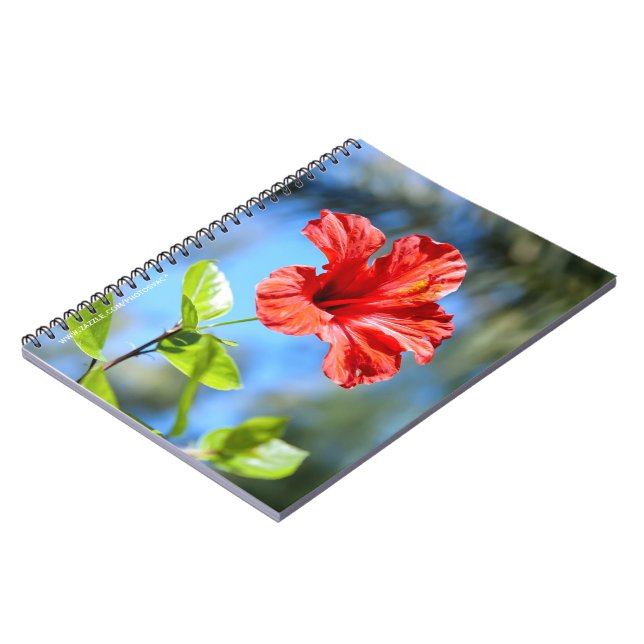Cuaderno Hibisco Rojo (Lado Izquierdo)