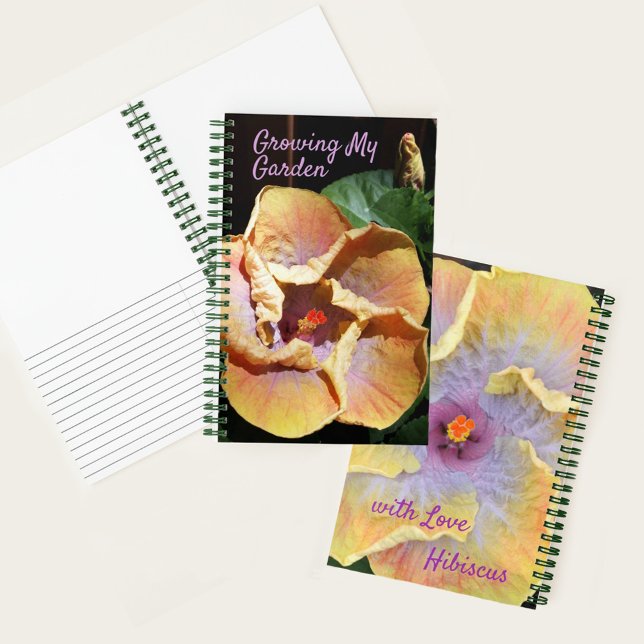 Cuaderno Hibiscus cultivando mi jardín con amor (Subido por el creador)