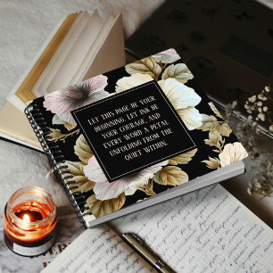 Cuaderno Hibiscus Inspirador floral gótica
