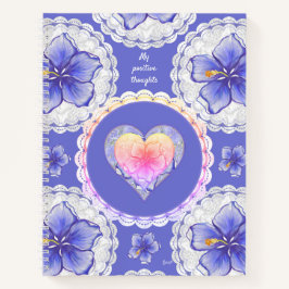 Cuaderno Hibiscus & lace BLUE