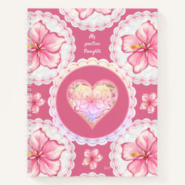 Cuaderno Hibiscus & lace PINK