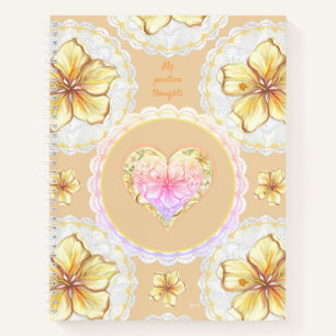 Cuaderno Hibiscus & lace YELLOW