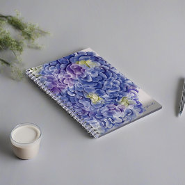 Cuaderno Hidráneas de color de agua con nombre