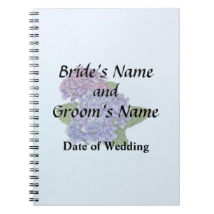 Cuaderno Hidrangea en tonos morados de productos Bodas