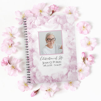 Cuaderno Hidrángulos rosados Celebración de la vida en acua