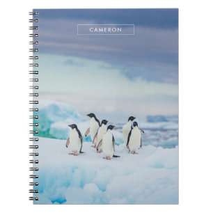 Cuaderno Hielo y nieve Adelie Penguins Antártida