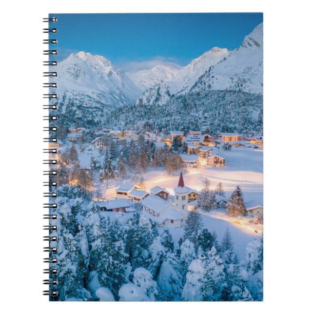Cuaderno Hielo y nieve | Graubunden, Engadin, Suiza (Frente)