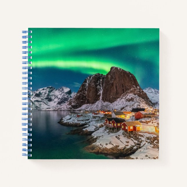 Cuaderno Hielo y nieve | Luces boreales, Noruega (Anverso)