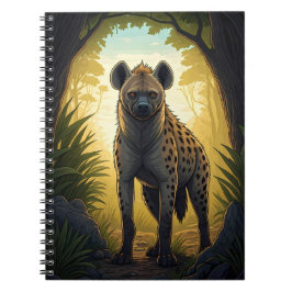 Cuaderno Hiena en un claro del bosque