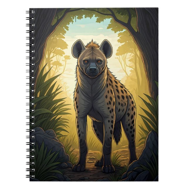 Cuaderno Hiena en un claro del bosque (Frente)
