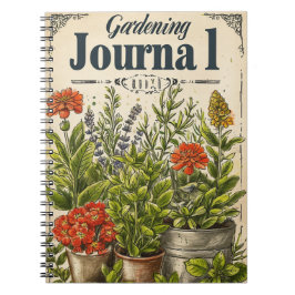 Cuaderno Hierbas de jardinería antiguas