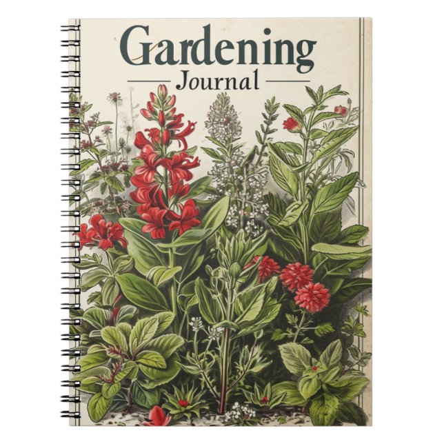 Cuaderno Hierbas de jardinería antiguas (Frente)