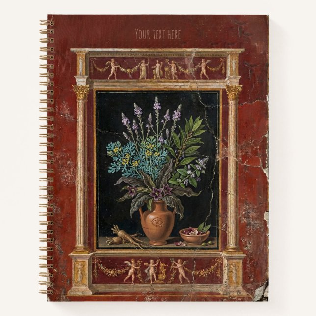 Cuaderno Hierbas Mágicas Vintage de la Antigua Roma (Anverso)