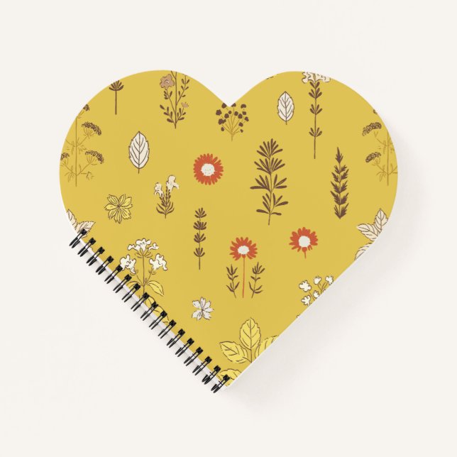 Cuaderno Hierbas rusas Marrón amarillo (Anverso)