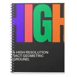 Cuaderno High-Resolution Abstract Art 