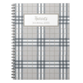 Cuaderno Highland Plaid Personalized Journal Notebook