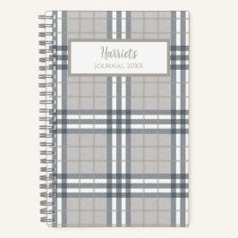 Cuaderno Highland Plaid Personalized Journal Notebook