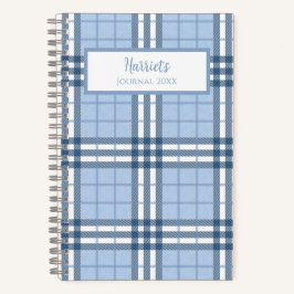 Cuaderno Highland Plaid Personalized Journal Notebook