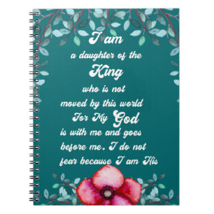Cuaderno Hija Del Rey Cristiano Inspirador