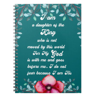 Cuaderno Hija Del Rey Cristiano Inspirador