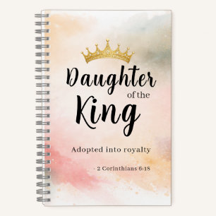 Cuaderno Hija del Rey Personalizado Cristiano