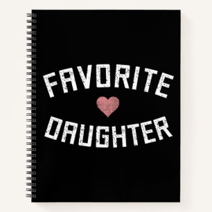 Cuaderno Hija favorita de la familia de la Reunión de la hi