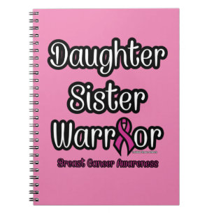 Cuaderno Hija Hermana Guerrera... Cáncer de Mama