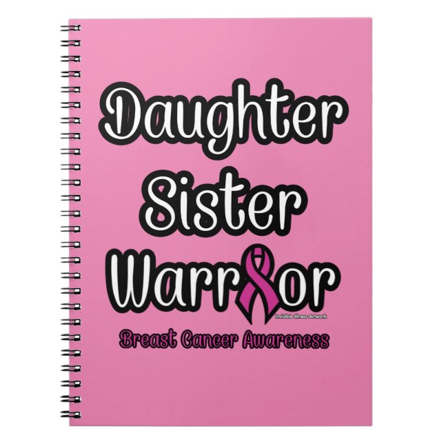 Cuaderno Hija Hermana Guerrera... Cáncer de Mama (Frente)