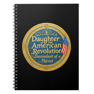 Cuaderno Hija Revolución Americana Descendiente Patriota
