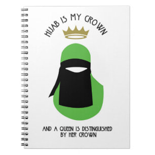 Cuaderno Hijab es mi corona - NIQAB VERDE ANÓNIMO
