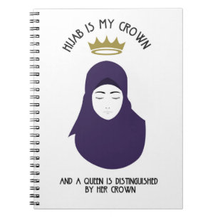 Cuaderno Hijab es mi corona - PÚRPURA