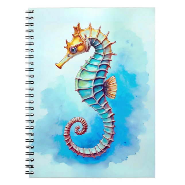 Cuaderno Hijahors acuarela sobre turquesa (Frente)