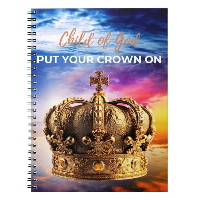 Cuaderno Hijo de Dios, ¡Pon Tu Corona! (Frente)