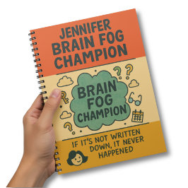 Cuaderno Hilarious Perimenopause Brain Fog Champion